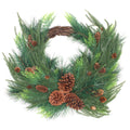26 in. Mixed Bristle Pine Decorated Wreath - wreath